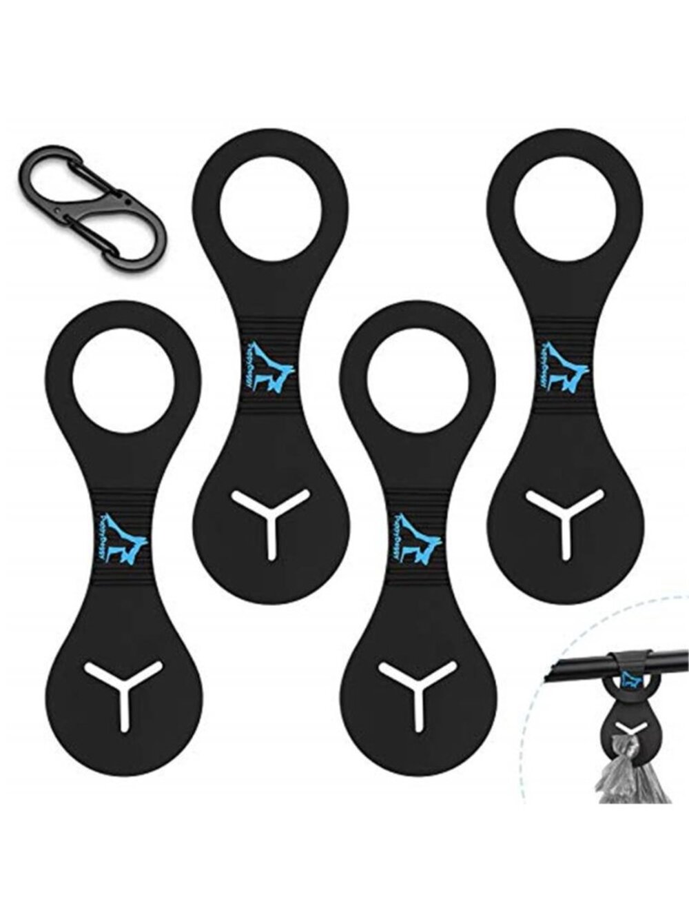 Dog Poop Bag Holder for Leash Waste Bag Carrier Dog Poop Bag Dispenser for